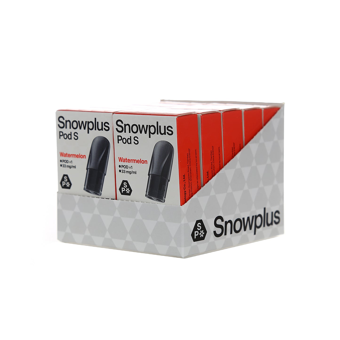 Snowplus Pod S Box of 10 - Multiple Flavors Pack of 1